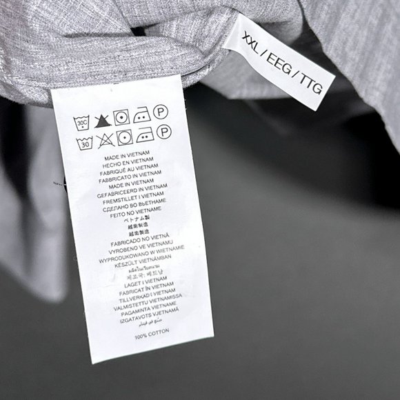 Michael Kors Slim Fit Button Up Long Sleeve‎ Heather Gray Shirt Size XXL - Picture 10 of 13